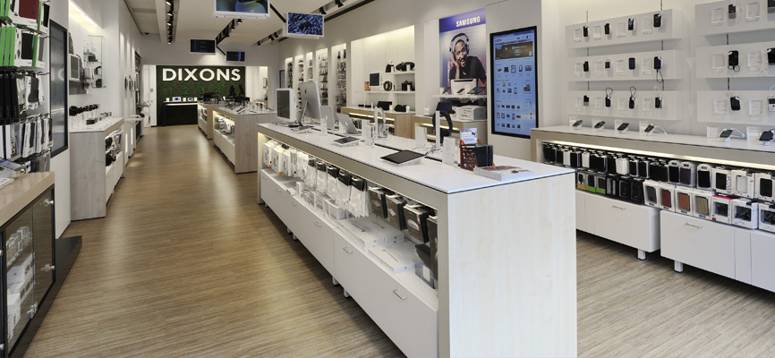 Shop concept retailketen Dixons, Amersfoort - Retailketens