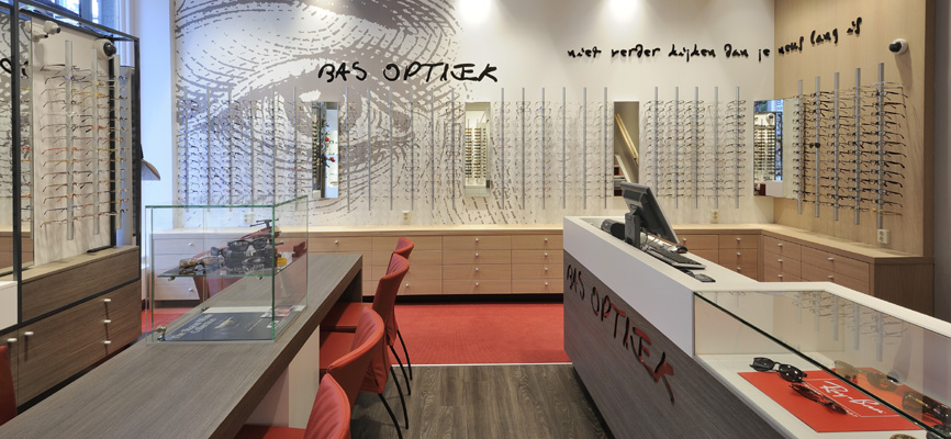Bas Optiek, Winkelinrichting Amsterdam - 