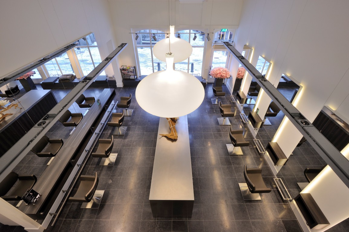 Ontwerp interieur kapsalon Gente, Nieuwerkerk ad IJssel