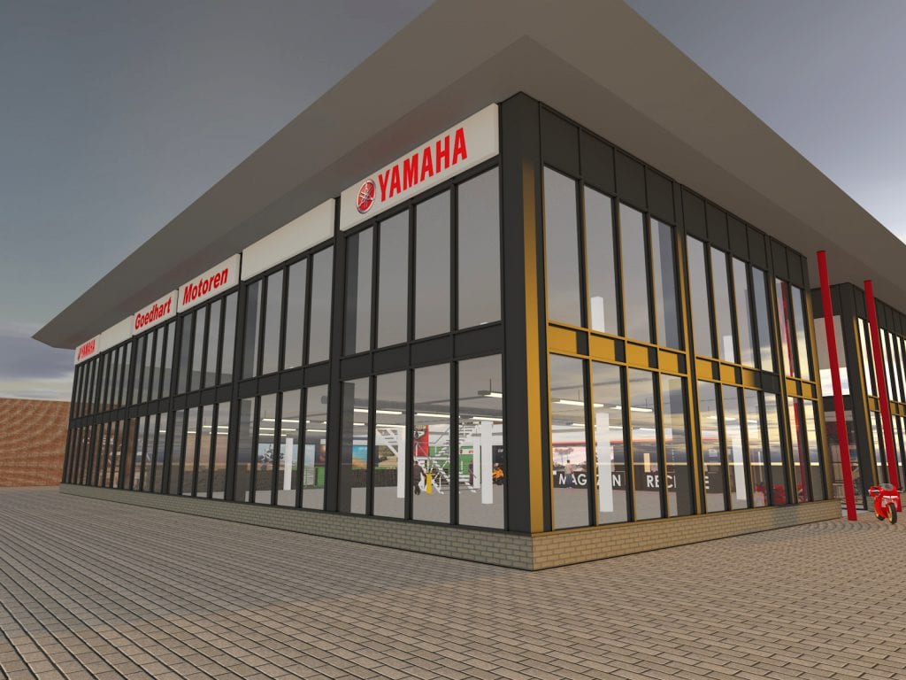 Persbericht: Showroom Goedhart Motoren. Retail design WSB