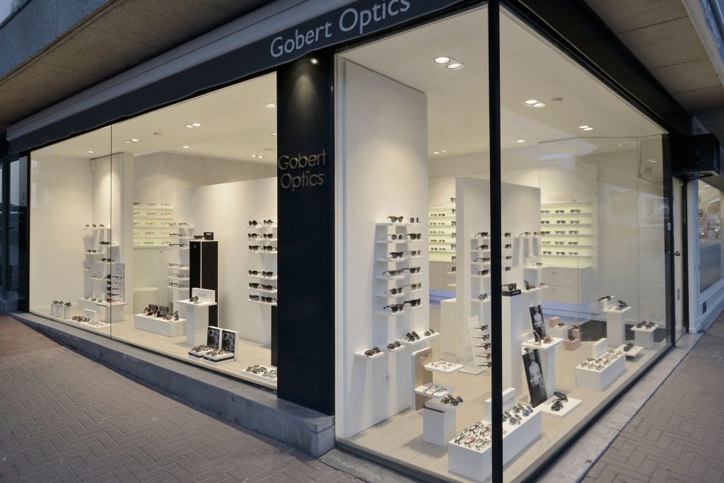 Gobert Optiek door WSB >> Interieur Knokke Heist (BE):