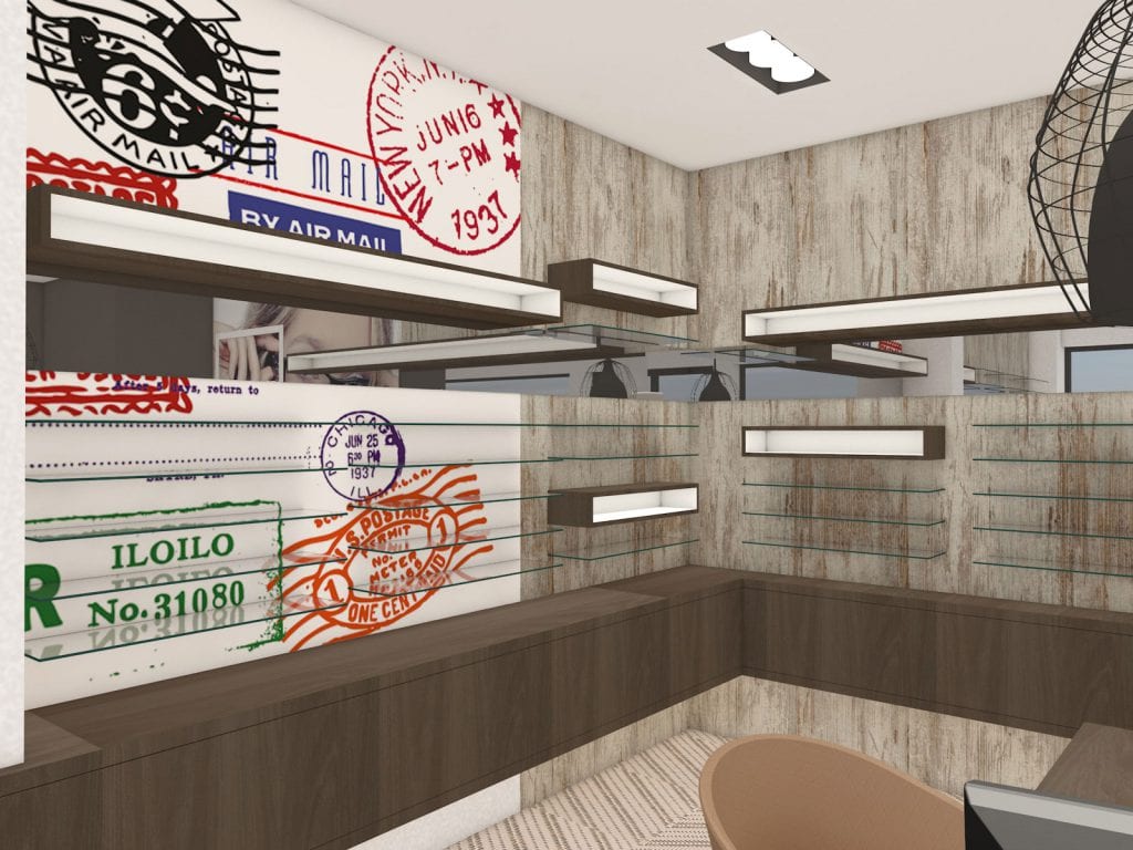 3D Ontwerp inrichting optiekzaak Naumann