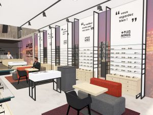 Plusminus Optique Luxembourg par WSB Concept de magasin d'optique agencement Nico Schreuder 03