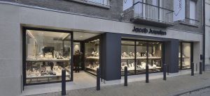 Ontwerp en inrichting door WSB interieurbouw bij Juwelier Jacob - Lebbeke - Belgie