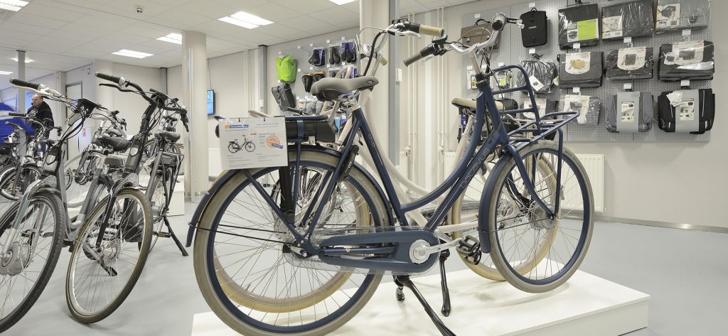 Winkelinrichting Fietsenwinkel.nl door WSB-Interieurbouw