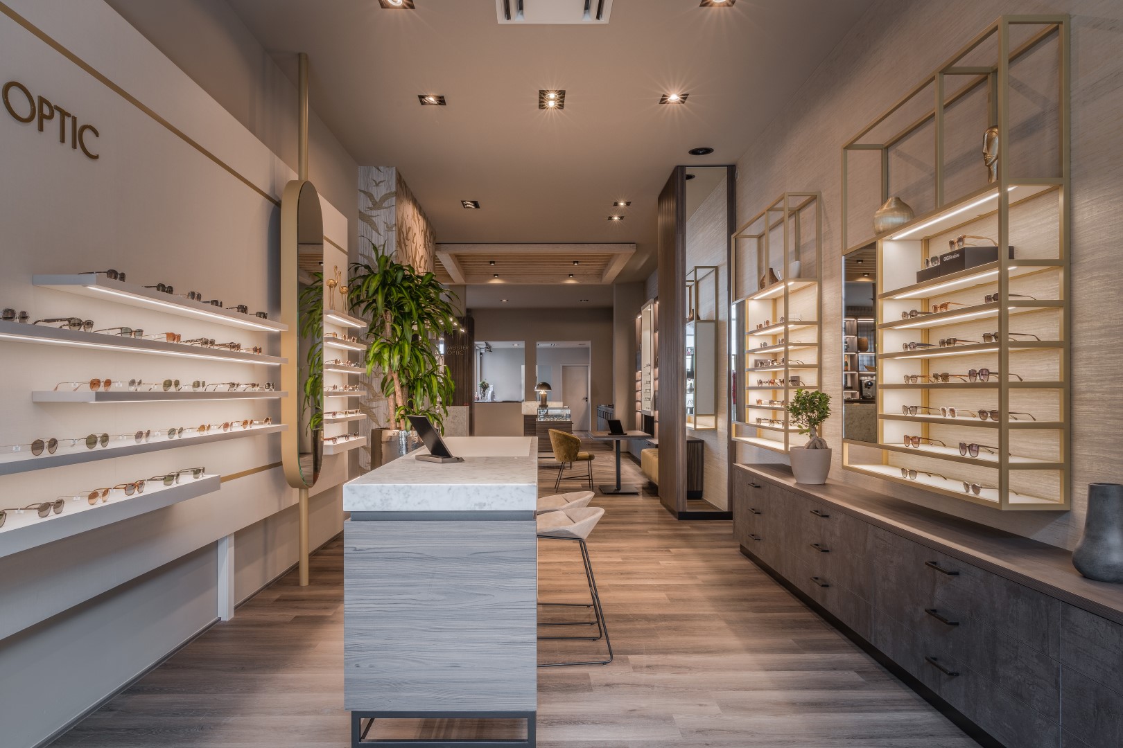 Luxury interior for opticians by WSB Shopfitting