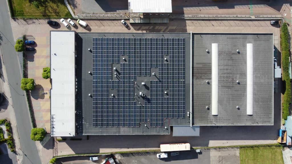 Solar panels building WSB Interieurbouw