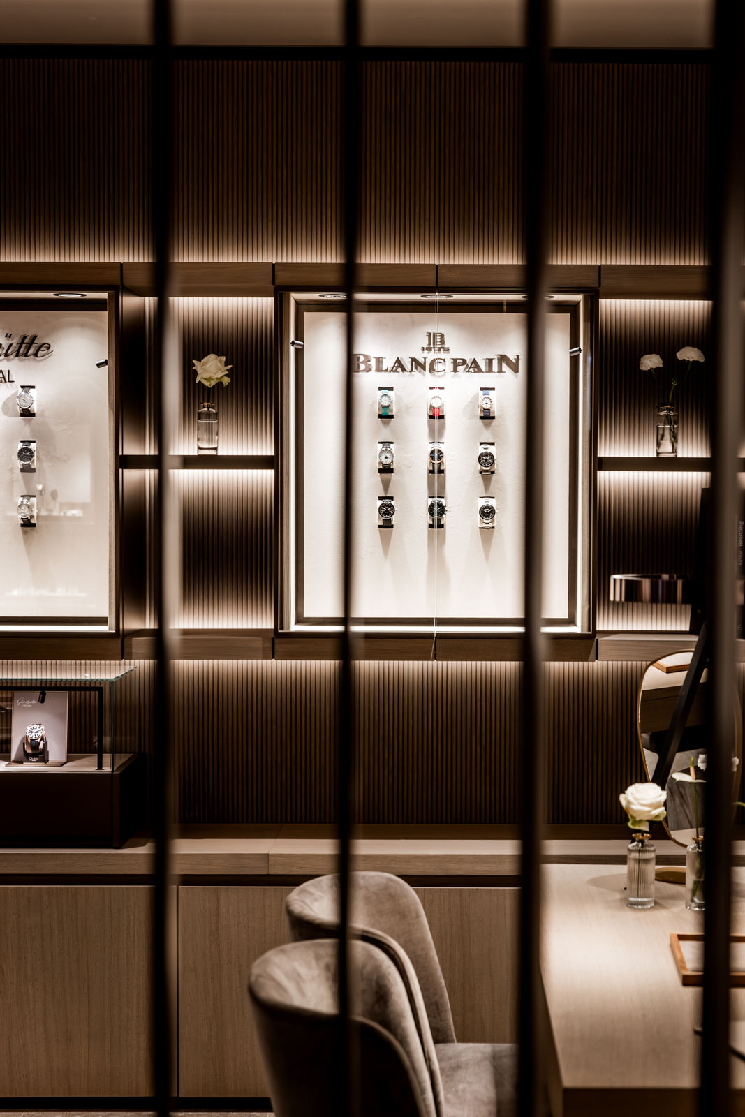 Blancpain custom-made display case in Dornbirn