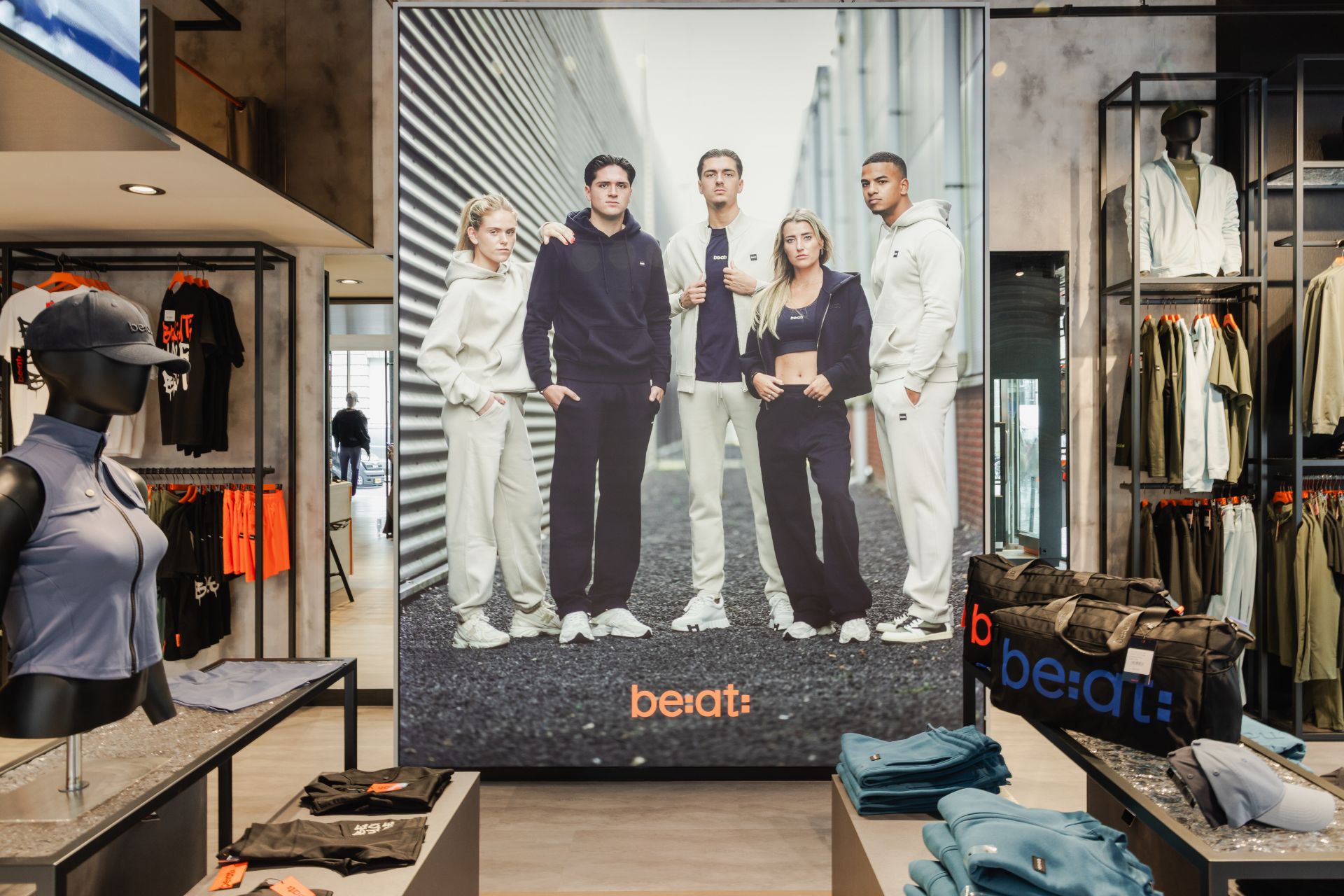 Visualisation du magasin de sport BE:AT.