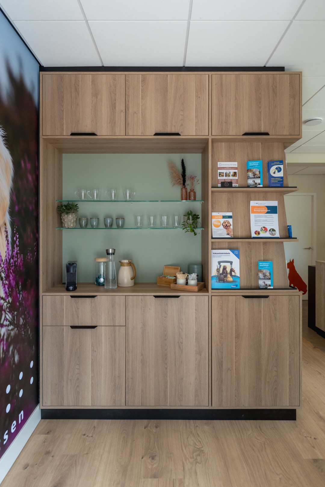 Interieur des neuen Standorts der Tierarztpraxis De Klomp in Ede