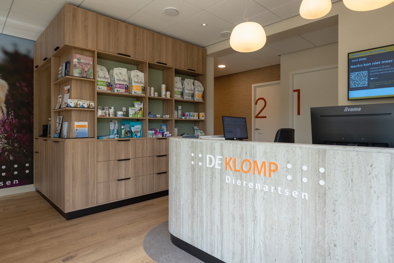 Tierarzt Praxiseinrichtung De Klomp in Ede, realisiert von WSB Design